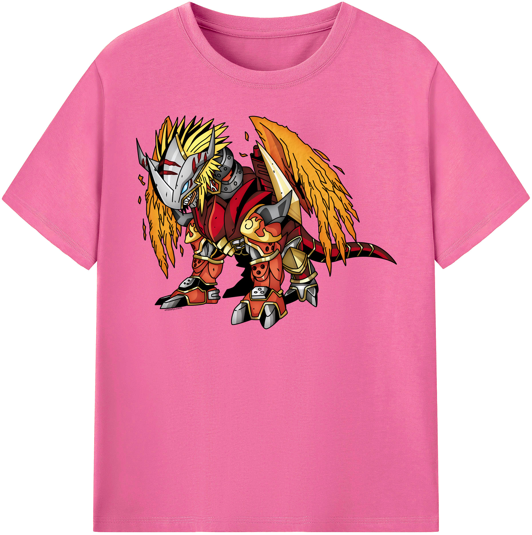 （画像用） Digimon デジタルモンスター/デジモン レディースカジュアルプリントTシャツ（綿100％）